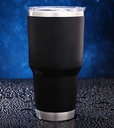 30oz Black Stainless Vacuum Tumbler